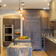 Beautiful, Craftsman Kitchen With Rift-Cut Oak Cabinetry
