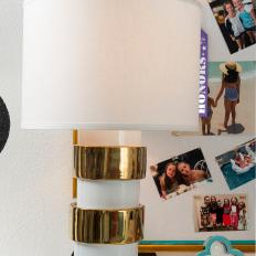 White & Gold Kate Spade Inspired Lamp