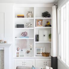 Contemporary Built-In Living Room Bookcases