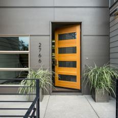 Entrance to Contemporary Home