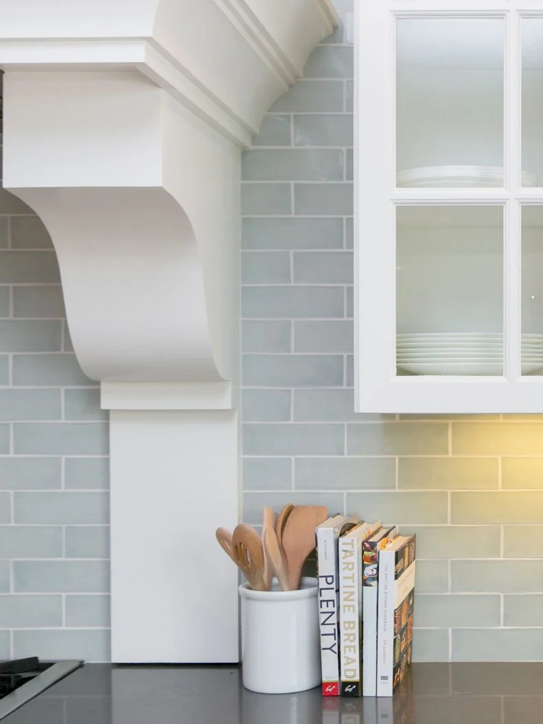 Blue Tile Kitchen Backsplash