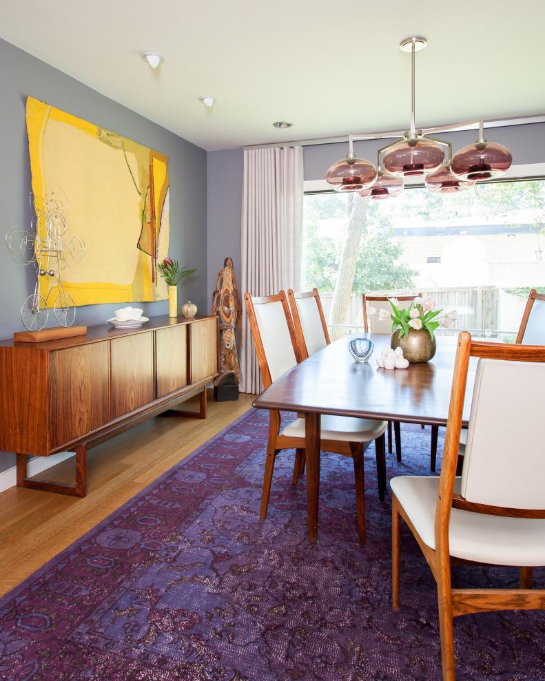 Midcentury Modern Dining Room Renovation with Inherited Table 