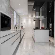 Polished and Functional Modern Kitchen in Pre-Depression Era Apartment
