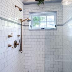 Luxurious Spa Bathroom With Rain Shower