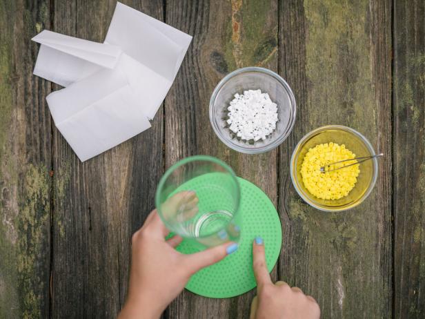Arrange beads on either a circular pegboard, using any pattern of your choice.
Cover your pattern with a sheet of wax paper and iron the first side, then remove from the peg board, flip over, put waxed paper on top and iron the second side.