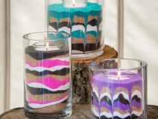 If you loved doing sand art as a kid, here’s a grown-up-friendly twist on this easy craft you’ll want to try. Just add a votive candle, and you’ve got a stylish centerpiece or accessory for your home. You can customize the colors to complement any decor or occasion.