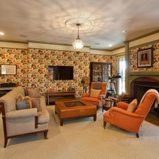 Living Room: Victorian Guest Cottage