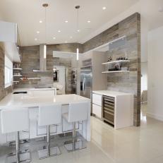 Modern Open Concept Kitchen With Peninsula 