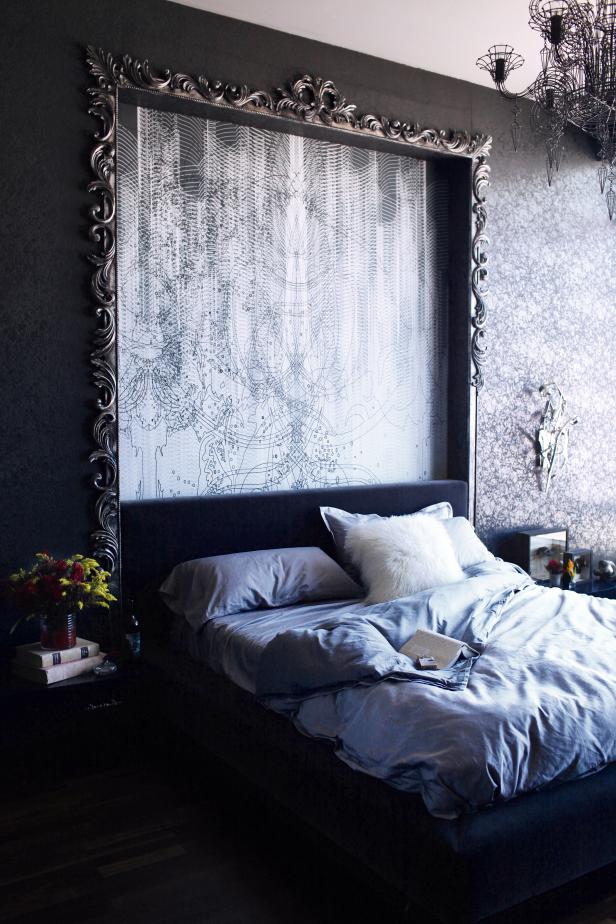 modern gothic bedroom interior design