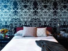 Modern Guest Bedroom with Gothic, Moody Vibe