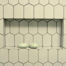 Matching Tile in Kitchen and Bathroom Adds Unity to Ground Floor