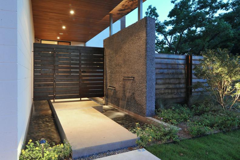 Modern Stone Water Feature