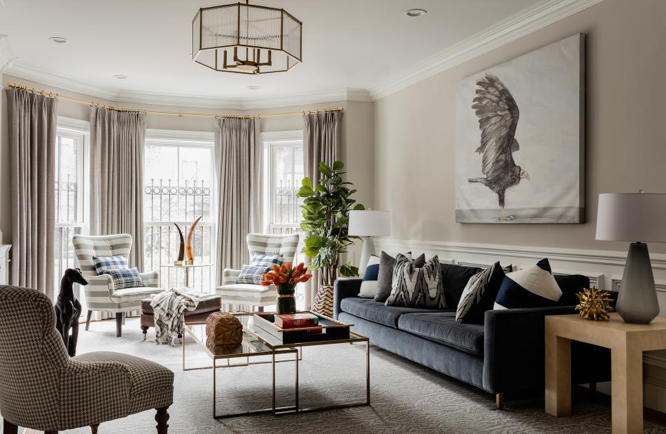 Eclectic Living Room is Full of Light
