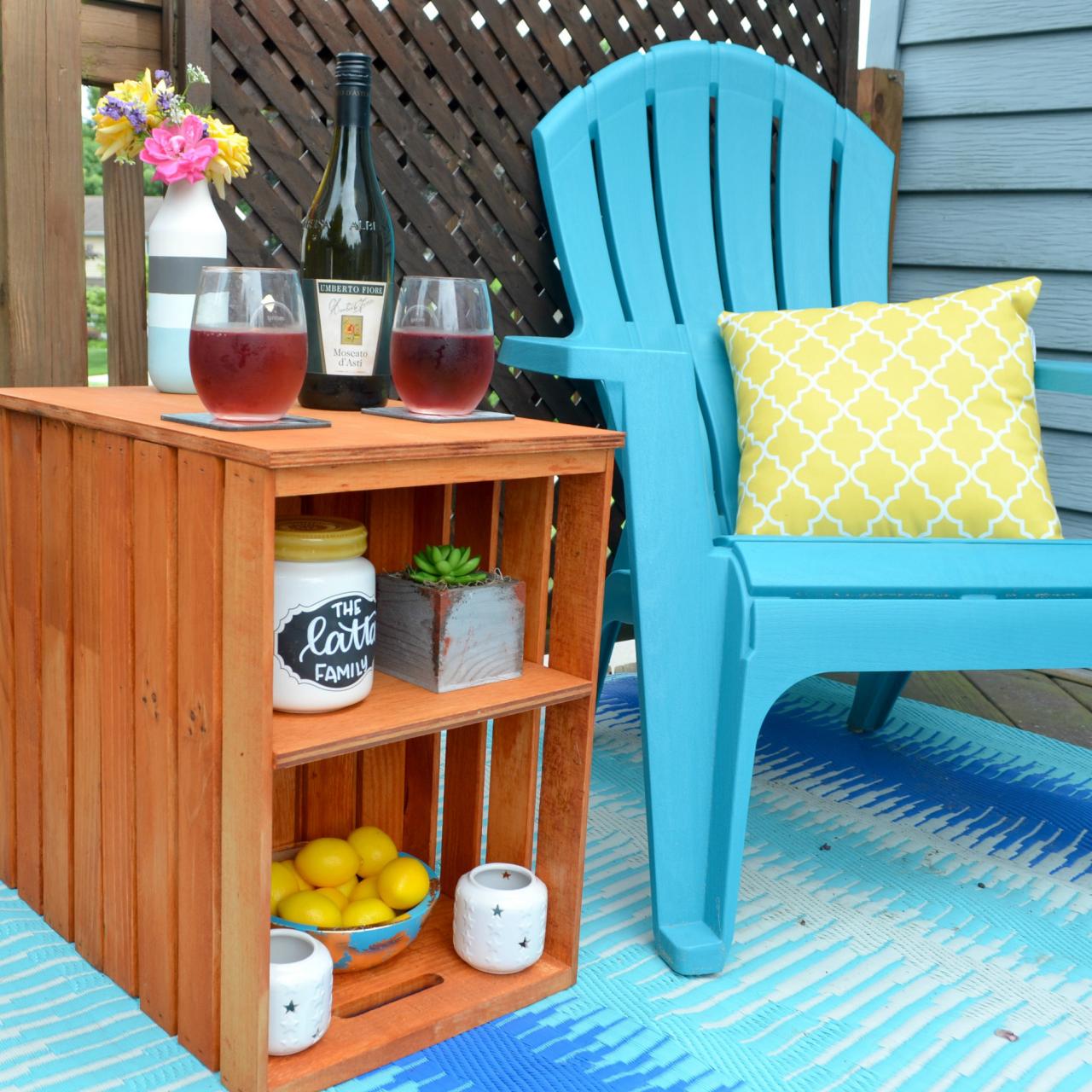 Image result for crate side table outdoor