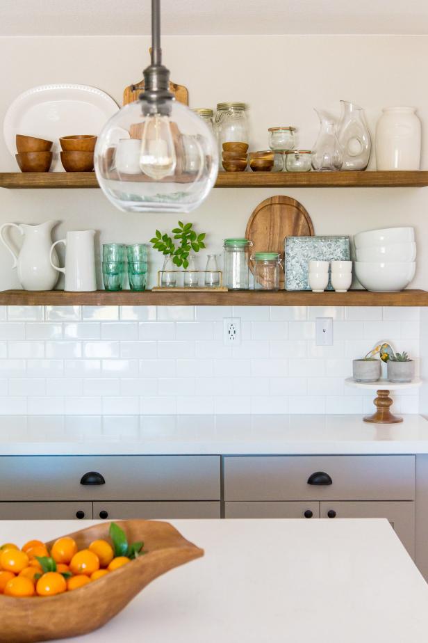 Wood Accents in Farmhouse Kitchen 