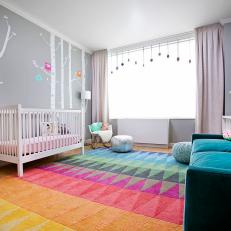 Tons of Seating in Little Girl's Nursery