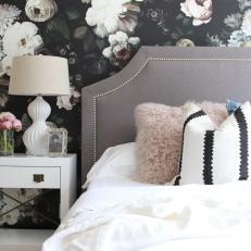 Modern Nightstands Complete Look in Bold Guest Room Design