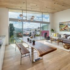 Scandinavian Modern Living and Dining Room