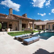 Backyard With Patios and Swimming Pool
