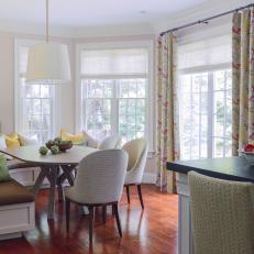 Transitional Breakfast Nook With Banquette