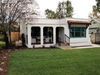 Newly added windows, along with a new paint scheme returned the Spanish character to the home in Monrovia, CA as seen on Vintage Flip. (After)