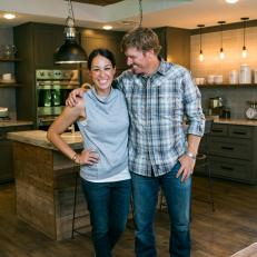 Joanna and Chip in the Ridley Family's New Kitchen