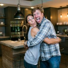 Joanna and Chip Get a Little Silly in the New Kitchen