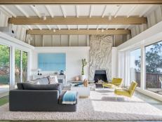 Mod Living Room Filled With Natural Light