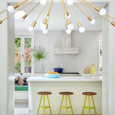 Fab Eat-In Kitchen With Pops of Color
