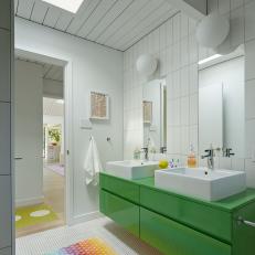 Bathroom Features Kelly Green Vanity