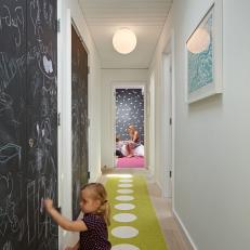Hallway Features Chalkboard Wall for Kids