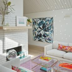 Bold Color & Pattern in Sitting Room