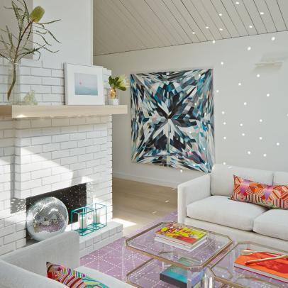 Open, Kid Friendly Living Space With Colorful Accents