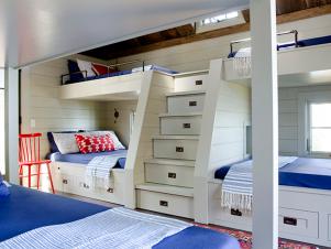Built-In Bunk Beds With Storage