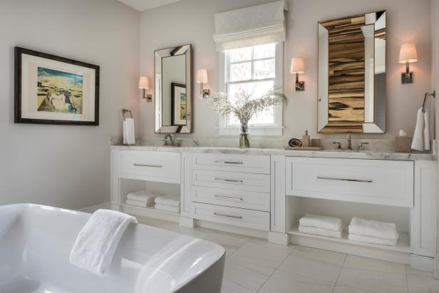 Bathroom Vanity Accent Wall