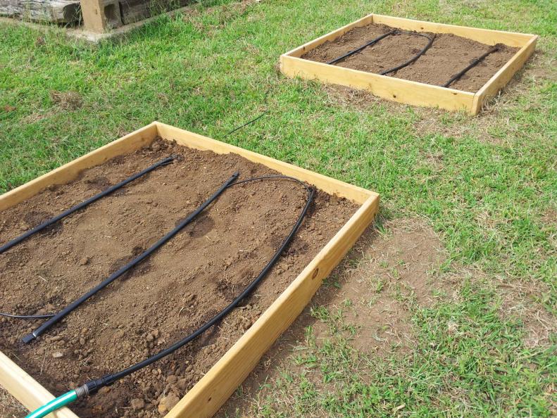 Raised Beds with Drip Irrigation