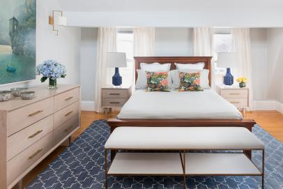 Midcentury Modern Master Bedroom In Pale Blue Hgtv