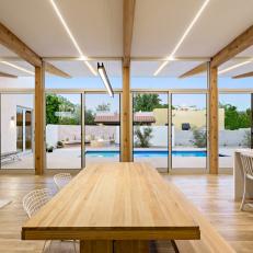 Light and Bright Open Living Area With Poolside View 