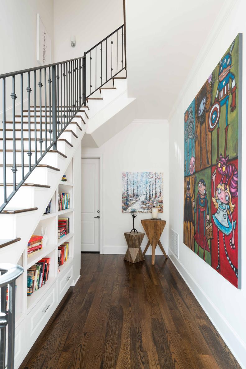 Foyer With Colorful Art
