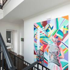 Hall With Colorful Art