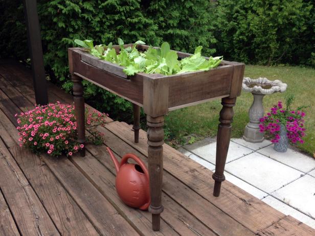 Make A Diy Raised Bed Network, Herb Garden Table Diy