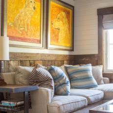Reclaim Wood Details in Living Room