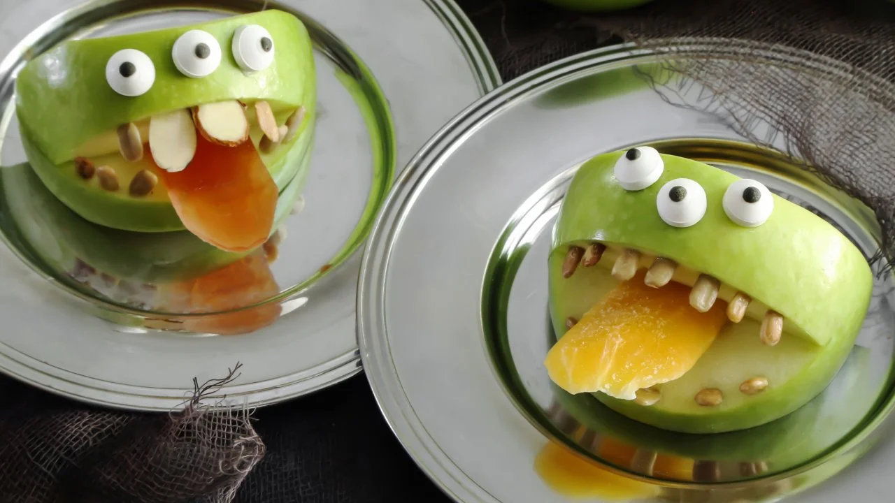 Halloween Dessert Idea: Healthy Monster Apples | HGTV