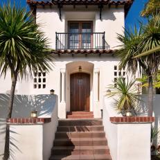 Entrance to Spanish Colonial Revival Home