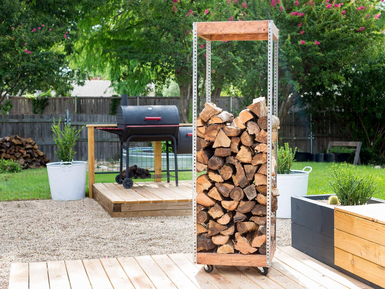 Make a DIY Firewood Holder HGTV