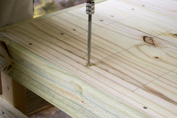 Make a starter hole in the tabletop to help with getting the jigsaw blade in easier.