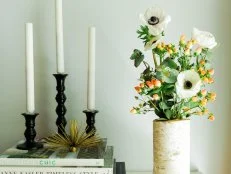 DIY Tree Stump Vase