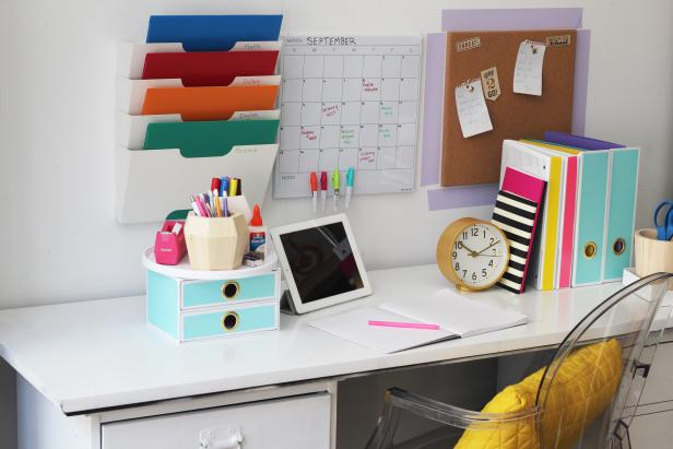 DIY Homework Command Center for Kids and Teens