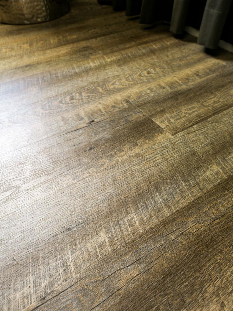 Closeup of Vinyl Plank Flooring