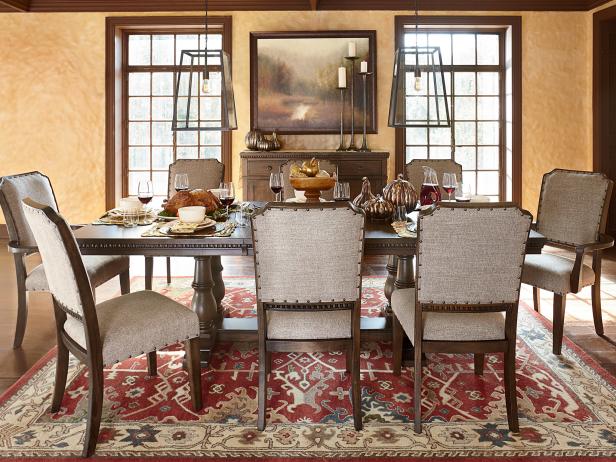 Embolden the Dining Room with a Spicy Shaded Rug | HGTV